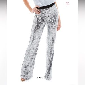 Saturday night live sequin flared pant
